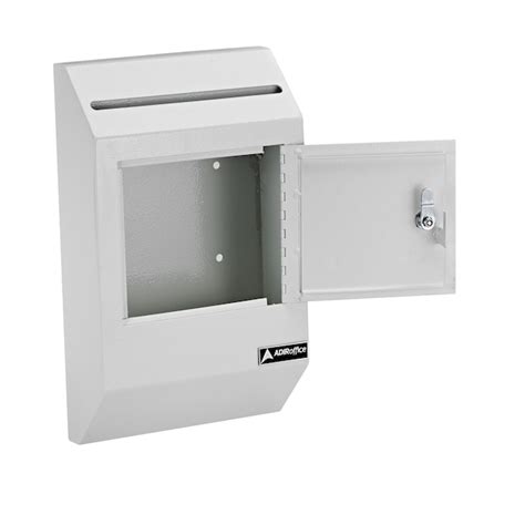 waterproof wall mount enclosure metal boxes|AdirOffice Wall Mount White Metal Standard Lockable .